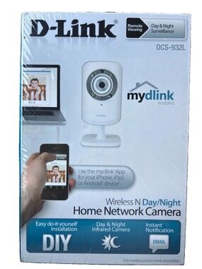D-Link DCS-932L Wireless Network Camera Day/Night Baby Monitor Security NEW
